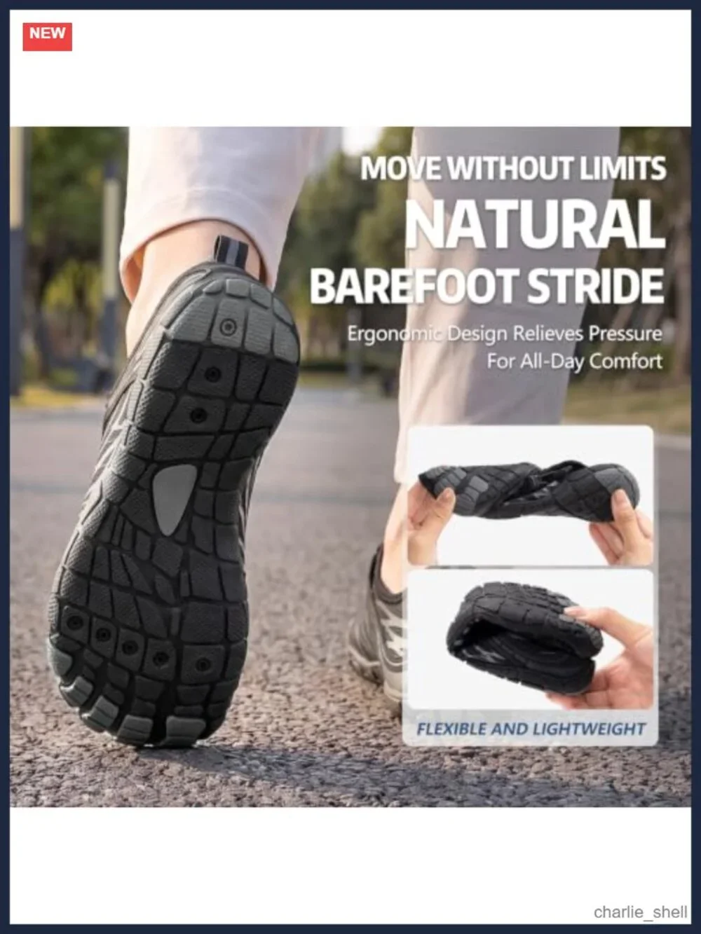 Barefoot Minimalist Water Shoes Wide Toe Box Zero Drop for Hiking Running